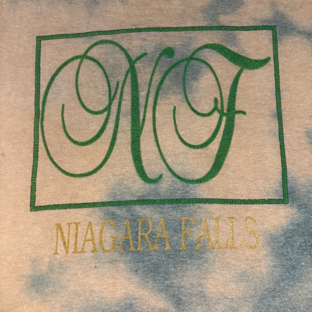 Sun Triangle Niagara Falls Sweatshirt Tie Dye Graphic Crew‎ Neck L XL - Picture 3 of 10